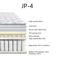 Matelas hybride en mousse et ressorts ensachés de haute qualité et confortable pour matelas de chambre à usage général pour dortoir d'hôtel et de maison