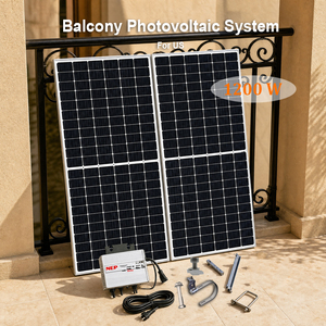 Kit micro-onduleur monocrystallin WiFi MPPT optimisé 1200W pour balcon et <span class=keywords><strong>terrasse</strong></span> d'<span class=keywords><strong>appartement</strong></span> avec contrôle en temps réel - Product Image 5