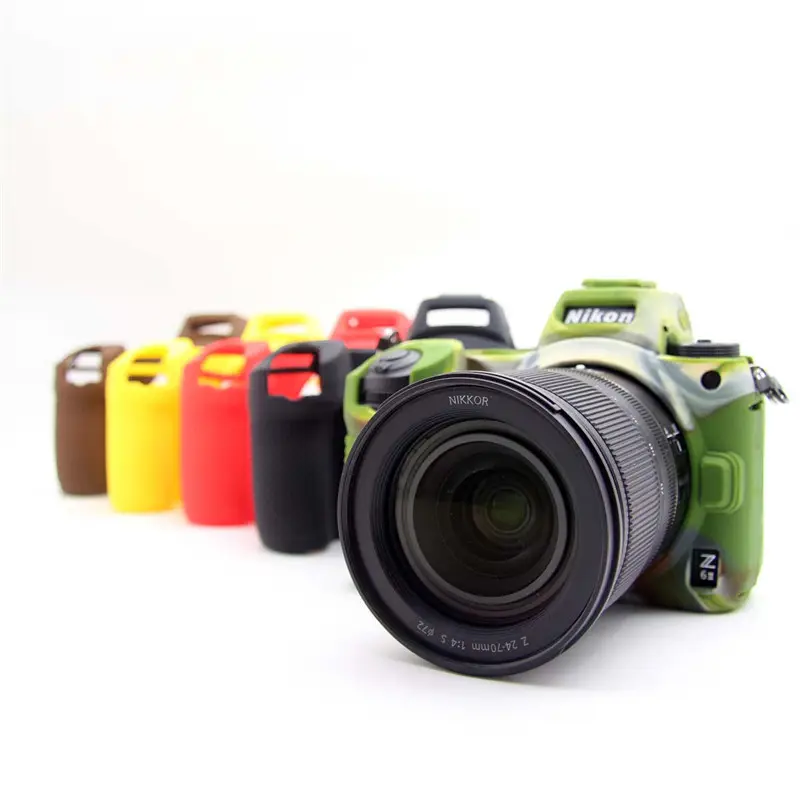 Kamera çantaları yumuşak silikon koruyucu kılıf Nikkor Z6 II Z7 II Z5 DSLR aksesuarları kamera Video çantası