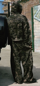 Ensembles de sweats à capuche zippés respirants pour couples, style streetwear hip-hop, imprimés camouflage, pour hommes et femmes, collection automne, vente en gros, haute qualité - Product Image 6