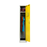 Armoire de rangement en acier moderne à une porte, pliable et durable, pour chambre, salon, salle de sport, entrepôt, hôtel, appartement, salle à manger