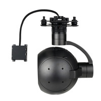 Caméra thermique infrarouge double QIR1975T avec zoom optique 4X équivalent et nacelle pour drone 640*512