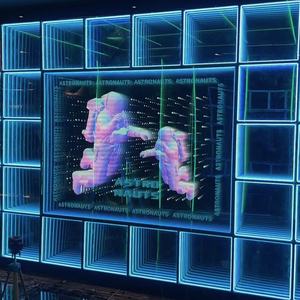 LEDダンスフロアDISCOLIGHT新しいスタイルのインフィニティミラーネオンサイン3Dリアルなネオンライトサインカスタム広告明るい言葉LEDダンスフロア - Product Image 4
