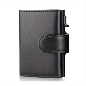 Casekey Vintage Source Factory Credit Card <b>Wallet</b> RFID Blocking <b>Trifold</b> Business Casual Coin Purse Microfiber Cards Cards - Product Image 3