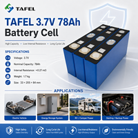 Celda de Batería Líquida Prismática de 3.7V 78Ah, Alta Capacidad, Baja Resistencia, Cátodo NMC -20~60°C para Vehículos Eléctricos