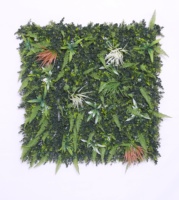 Mur végétal artificiel 50x50cm pour décoration intérieure Durable et nécessitant peu d'entretien Améliorez votre espace avec de la verdure