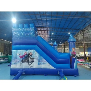 <span class=keywords><strong>Castillo</strong></span> Inflable Princesa Azul <span class=keywords><strong>Frozen</strong></span>, Brincolín Inflable para Niños, <span class=keywords><strong>Castillo</strong></span> Inflable con Tobogán - Product Image 5