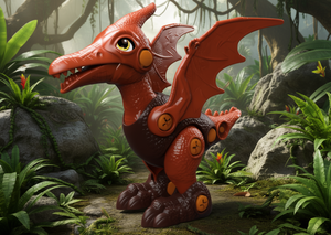 Kit di modellini di dinosauri in plastica da costruire per bambini dai 4 ai 6 anni, set di costruzioni classico. - Product Image 2