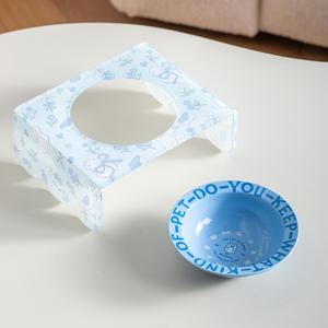 Doe Accessoires pour animaux Nouveau design Bol surélevé multicolore pour chien et <span class=keywords><strong>chat</strong></span> Bol en céramique pour animaux - Product Image 3