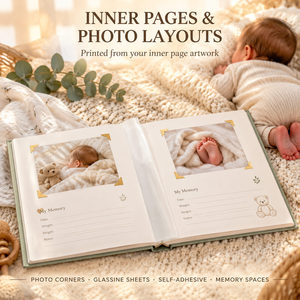 Álbum de Fotos Personalizado para Bebés, Libro de Recuerdos para Recién Nacidos, Tapa Dura, Grabado en Relieve, Encuadernación Cosida, Servicios de Impresión en Papel de Lujo, Fabricante de Álbumes - Product Image 4