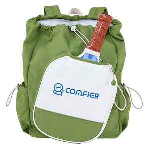 Mochila Deportiva COMFIER con Diseño de Letras para Tenis y Pickleball, Correa Ajustable, Asa Suave, con Cordón, para Gimnasio y Multifitness - Product Image 1