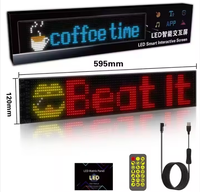 Écran lumineux LED étanche pour panneau de voiture App Control Flexible LED Sign Board Messages Scrolling Customize LED Sign Display for Car