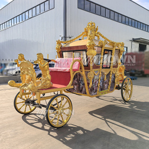 Chariot de mariage électrique de luxe style Victoria, fourni directement par l'usine, plusieurs couleurs au choix, idéal pour les événements en parc ou en station balnéaire. - Product Image 4
