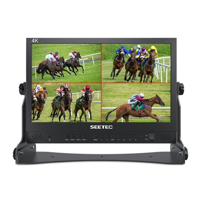 Hot Selling SEETEC ATEM156 1920x1080 15.6 Inch IPS Screen 4K HD Live Broadcast Camera Field Monitor, Support Four Screen Split