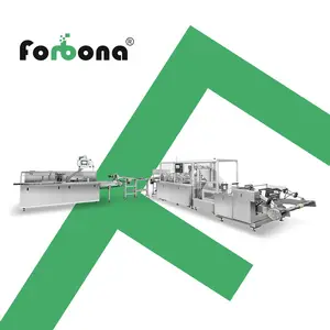 Forbona Hot Sale Cross Fold Wet Wipes Making Machine For Individual Wrapped Makeup Removal Cleaning