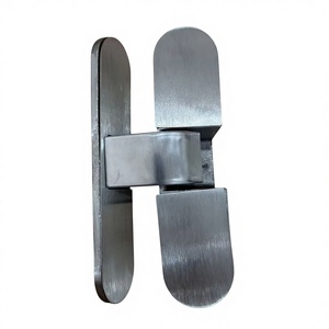 Charnière dissimulée à fermeture douce en acier inoxydable moderne WK203 pour porte de type T de 60 kg, largeur 950 mm, épaisseur 4 mm, garantie 3 ans, 180° - Product Image 2
