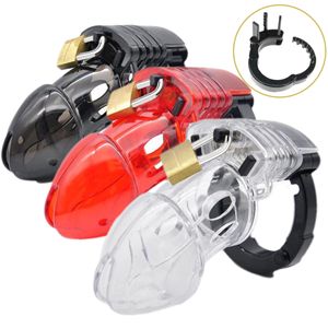 Bán buôn New Arrival dành cho người lớn quan hệ tình dục sản phẩm nhựa chastity khóa chastity lồng cho nam chastity thiết bị lồng - Product Image 1