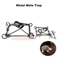 Piège à animaux sauvages en métal pour jardin extérieur, piège à taupes