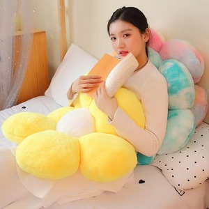 Wholesale Plush Flower Pillow Colorful Decorative Throw <b>Cushion</b> Soft Floral Accent Pillow Factory Supply for Home Decor - Product Image 4