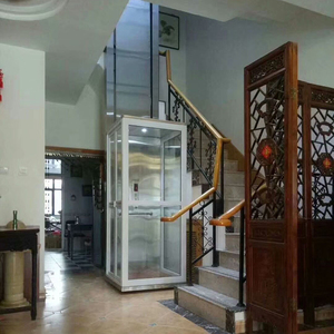 Plataforma Elevadora de Tracción sin Eje de Bajo Costo, 3 Pisos, 400 kg, Velocidad de 0.4 m/s, Certificación ISO9001/CE, Elevador Doméstico Pequeño - Product Image 1