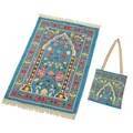 High-Quality Chenille Islamic Pilgrimage Rug <b>Mini</b> Prayer Mat Muslim Worship with Weaving Technology - Product Image 3