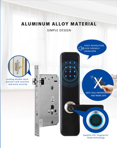 Orbita אבטחה ללא keyless tuya <span class=keywords><strong>wifi</strong></span> app סיסמא דיגיטלית ביומטרי חכם דלת טביעת אצבע דלת פלדה זיכרון דלת פלדה - Product Image 3