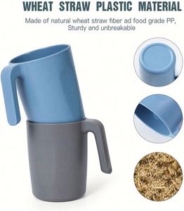Tasses à café biodégradables en paille de blé, légères et incassables, collection 2021, très demandées - Product Image 3