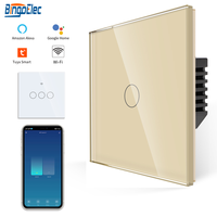 Interrupteur intelligent Wi-Fi tactile 2 gangs type EU 86, à câblage neutre, pour la domotique résidentielle et hôtelière – En stock