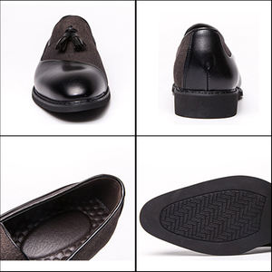 รองเท้าโลฟเฟอร์แฟชั่นใหม่ ไซส์ใหญ่ 38-44 สำหรับงานพรอม งานแต่งงาน ประดับพู่ห้อย - Product Image 4