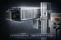 Máquina de Marcado Láser de CO2 Dafeng DF-5300 de 30W, DXF/BMP, Alta Precisión, Refrigeración por Agua para Línea de Producción de Alta Velocidad, Código de Fecha