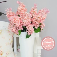 Real Touch Kunstmatige Lila Bloem Zachte Rubberen Kunstlila Steel voor Huis Bruiloft Vaas Decoratie