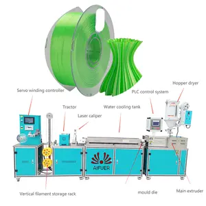 Aifuer mesin ekstrusi filamen plastik pembuat filamen 3d