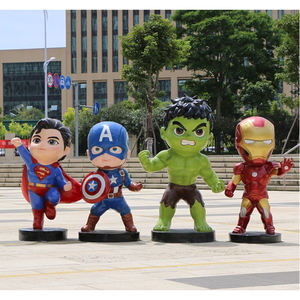 Escultura de Personaje de Marvel en Relieve de Dibujos Animados 2026, Modelo de Spider-Man de Hierro, Personaje de Anime de <span class=keywords><strong>Hulk</strong></span>, Resina de Fibra de Vidrio, Decoración para Exteriores - Product Image 2