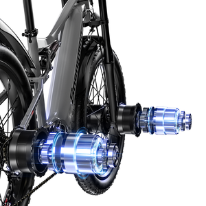 Shengmilo S600 Vélo Électrique à Pneus Larges en Alliage d'Aluminium de 26 Pouces, Double <span class=keywords><strong>Moteur</strong></span>, Batterie 17,5 Ah, Autonomie 60 km, <span class=keywords><strong>Moteur</strong></span> Arrière 2000 W, 7 Vitesses - Product Image 4