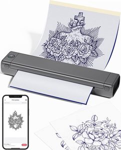 Impresora <span class=keywords><strong>de</strong></span> Plantillas para <span class=keywords><strong>Tatuajes</strong></span> Phomemo M08F, Máquina <span class=keywords><strong>de</strong></span> <span class=keywords><strong>Tatuajes</strong></span> Térmica con 10 Hojas <span class=keywords><strong>de</strong></span> Papel <span class=keywords><strong>de</strong></span> Transferencia para Tatuar - Product Image 1