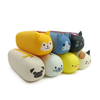 Trousse à crayons 3D personnalisée pour enfants, grande capacité, mignonne, en silicone, 19,5x6x5CM, pour filles