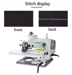 Jukky500 máquinas <span class=keywords><strong>de</strong></span> costura <span class=keywords><strong>de</strong></span> punto ciego <span class=keywords><strong>de</strong></span> mesa <span class=keywords><strong>Industrial</strong></span> <span class=keywords><strong>de</strong></span> alimentación <span class=keywords><strong>de</strong></span> aguja única doblada para <span class=keywords><strong>ropa</strong></span> <span class=keywords><strong>de</strong></span> cuero Coudre Mesin Jahit - Product Image 5