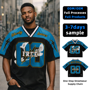 Top Ranking Men's Casual Hip Hop T-<b>shirts</b> Spandex/Polyester Knitted 200g Digital Printing Quick Dry OEM Service Custom <b>Patchwork</b> - Product Image 1