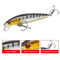 Lot de 4 leurres artificiels rigides pour lancer longue distance, avec action de nage réaliste, pour pêche en eau douce et salée, matériel de pêche général