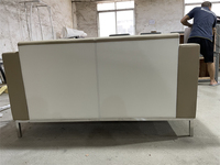 Canapé de bureau deux places, ensemble en tissu