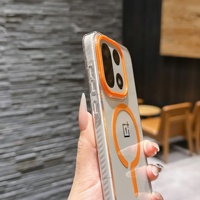 Coques de téléphone portable transparentes antichoc anti-traces de doigts avec protection d'objectif caméra et chargement magnétique sans fil pour OnePlus 15