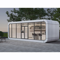 Nouvelle Arrivée - Maison Modulaire Préfabriquée Design Moderne Type Apple Cabin Space Capsule pour Glamping, Bureau, Boutique, Resort