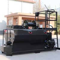 Liquide vert 2000 litres hydroseeding machine hydroseeder pompe pour travaux de construction