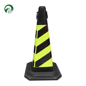 XZL yansıtıcı trafik beyaz reflektörler inşaat park koni ile emniyet konileri dayanıklı PVC yol konileri - Product Image 1