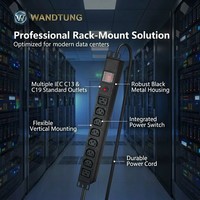 Bloc d'alimentation PDU personnalisé pour montage en rack IEC, 8 prises, 19 pouces, pour armoire réseau