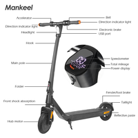 Trottinette électrique urbaine pour adultes, pliable, pneus de 8,5 pouces, trottinette électrique tout-terrain avec amortissement pour les déplacements quotidiens