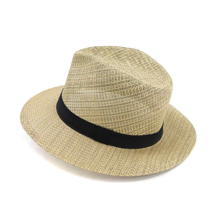 Wholesale Cheap Promotional Straw Golf Hats Outdoor Sport Panama Straw Hat