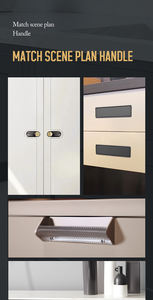 Poignées de meubles invisibles encastrées pour armoire de chambre à coucher, coulisses de <span class=keywords><strong>placard</strong></span>, poignées dissimulées - Product Image 5