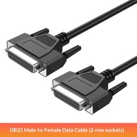 Cable de Extensión Personalizado de Cobre Puro DB25, Cable de Transferencia de Datos de 25 Pines Macho a Hembra para Impresora de Computadora
