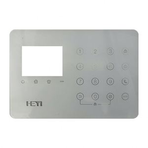 Custom White Acrylic Security <b>Alarm</b> Keypad Panel With Display <b>Window</b> And Numeric Buttons - Product Image 1
